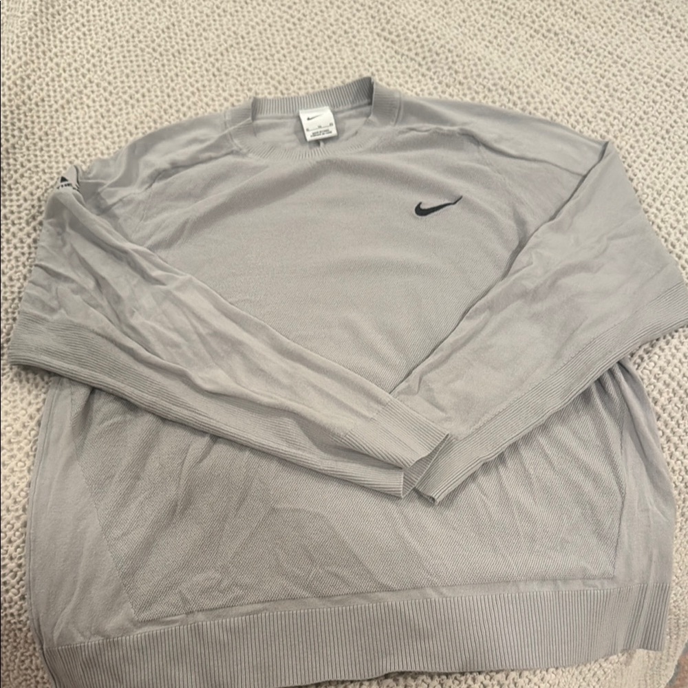 Nike Men's Gray Tiger Woods ⛳️ Crewneck Sweater 🐅